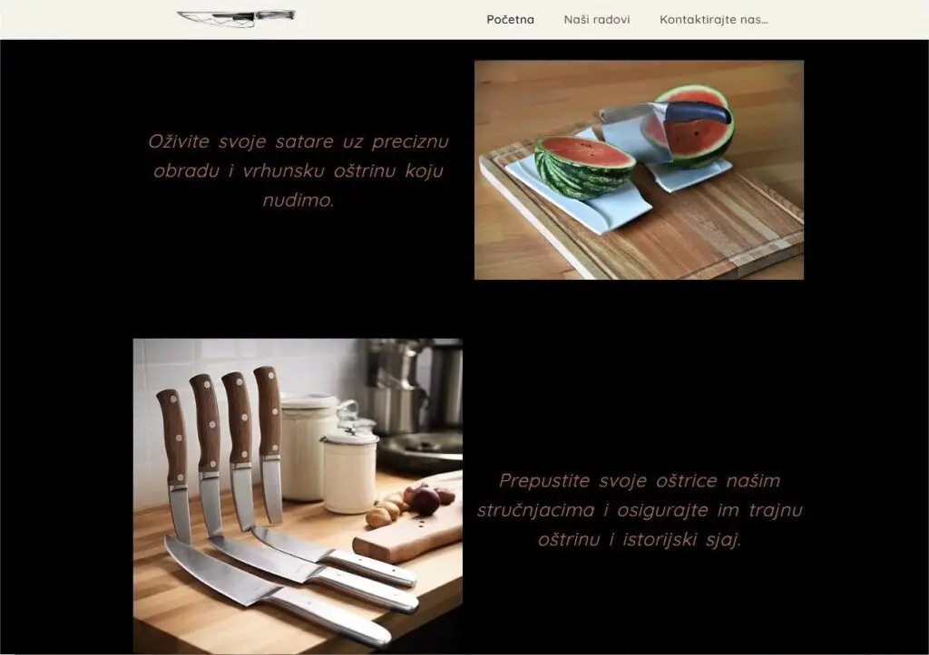 Nasi radovi - Ostrenje